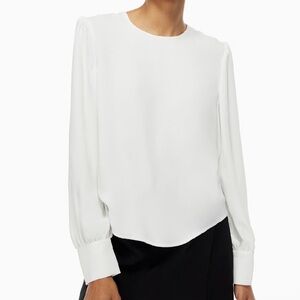 Aritzia Babaton Classic white Blouse Moda Blouse
